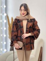 پالتو چهارخونه آستین بند دو جیب کد 5666 - تصویر 22