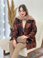 پالتو چهارخونه آستین بند دو جیب کد 5666 - تصویر 16