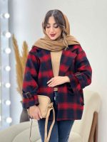 پالتو چهارخونه آستین بند دو جیب کد 5666 - تصویر 15