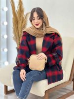 پالتو چهارخونه آستین بند دو جیب کد 5666 - تصویر 18
