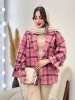 پالتو چهارخونه آستین بند دو جیب کد 5666 - تصویر 26