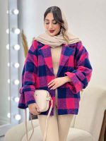 پالتو چهارخونه آستین بند دو جیب کد 5666 - تصویر 5