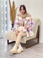 پالتو چهارخونه آستین بند دو جیب کد 5666 - تصویر 14