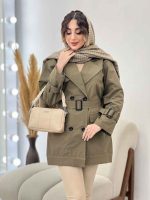 بارانی سر جیب دوبله هلنا کد 5676 - تصویر 5