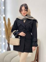 بارانی سر جیب دوبله هلنا کد 5676 - تصویر 6