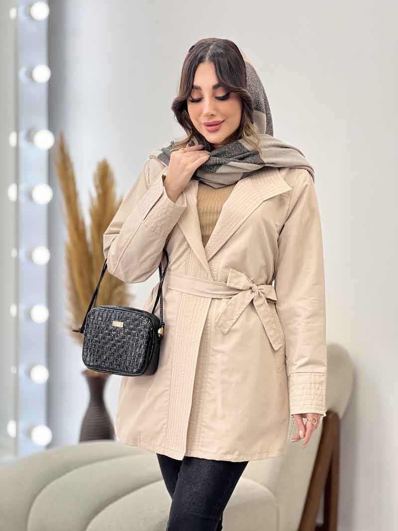 بارانی دوخت دار دو جیب کد 5500 بارانی دوخت دار دو جیب کد 5500