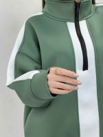 هودی ترکیبی زیپ دار کد 5739 - تصویر 10