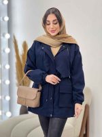 بارانی کمر گت دل آرا کد 5737 - تصویر 10