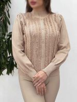 بافت جلو دکمه ریش دار کد 5435 - تصویر 30