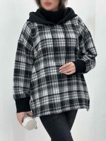 هودی چهارخونه پایین گت سلین کد 5750 - تصویر 29