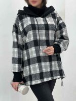 هودی چهارخونه پایین گت سلین کد 5750 - تصویر 8