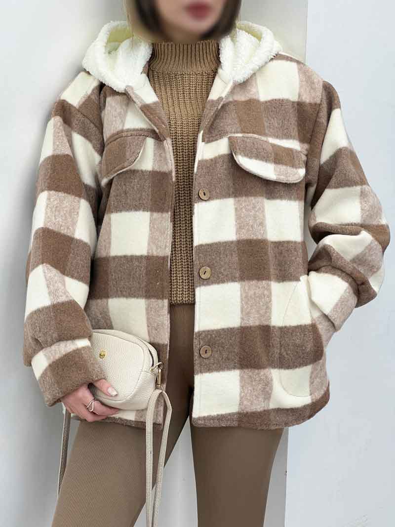شکت چهارخونه کلاه تدی کد 5562 شکت چهارخونه کلاه تدی کد 5562