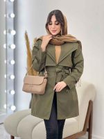 بارانی یقه دوبل باران کد 5541 - تصویر 18