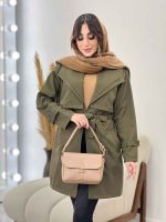 بارانی یقه دوبل باران کد 5541 - تصویر 12