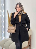 بارانی یقه دوبل باران کد 5541 - تصویر 4