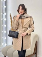 بارانی یقه دوبل باران کد 5541 - تصویر 16