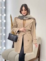 بارانی یقه دوبل باران کد 5541 - تصویر 21