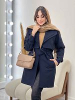 بارانی یقه دوبل باران کد 5541 - تصویر 15
