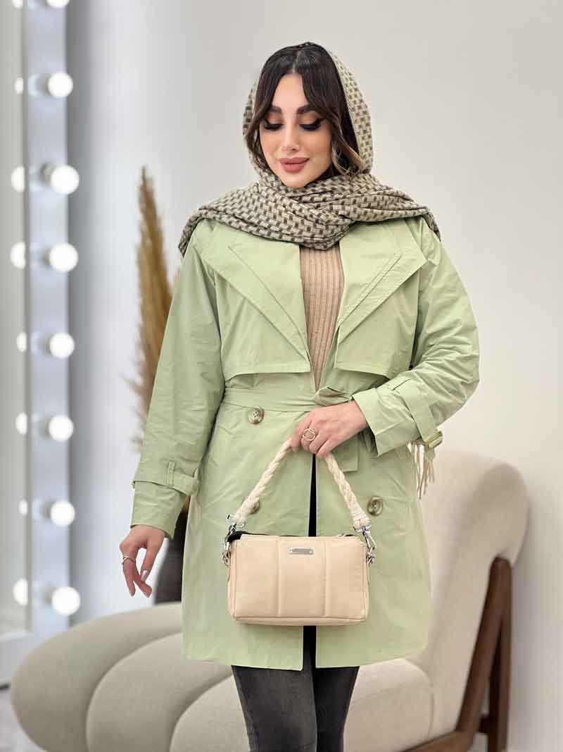 بارانی یقه دوبل باران کد 5541 بارانی یقه دوبل باران کد 5541