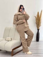 ست بافت و شلوار دلانا کد 5545 - تصویر 7