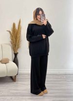 ست بافت و شلوار دلانا کد 5545 - تصویر 6