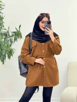 مانتو دو جیب پاکتی طلایه کد 5734 - تصویر 9