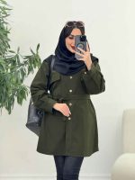 مانتو دو جیب پاکتی طلایه کد 5734 - تصویر 7