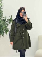 مانتو دو جیب پاکتی طلایه کد 5734 - تصویر 3