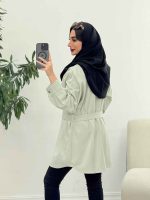 مانتو دو جیب پاکتی طلایه کد 5734 - تصویر 5