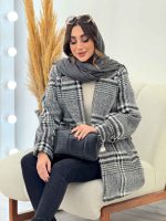 پالتو چهارخونه آستین پیله کد 5451 - تصویر 17
