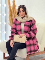 پالتو چهارخونه آستین پیله کد 5451 - تصویر 21