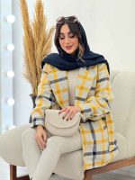 پالتو چهارخونه آستین پیله کد 5451 - تصویر 6