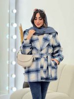 پالتو چهارخونه آستین پیله کد 5451 - تصویر 5