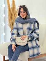 پالتو چهارخونه آستین پیله کد 5451 - تصویر 11