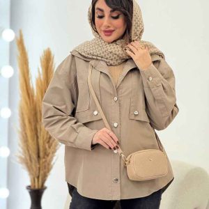 بارانی ژیله جیب دار کد 5719