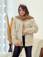 بارانی ژیله جیب دار کد 5719 - تصویر 2