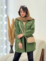 مانتو کتان جیب پیله میترا کد 5753 - تصویر 7