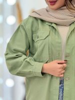 مانتو کتان جیب پیله میترا کد 5753 - تصویر 6