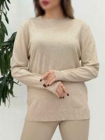 بافت یقه گرد رونیا کد 5694 - تصویر 2