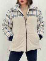 کاپشن ترکیبی چهارخونه کد 5799 - تصویر 22