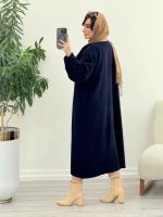 پالتو فوتر بلند آستین پیله کد 5821 - تصویر 14