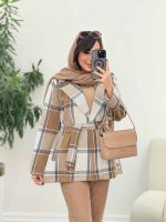 پالتو چهارخونه خاطره کد 5826 - تصویر 15