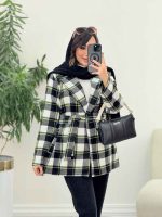 پالتو چهارخونه خاطره کد 5826 - تصویر 12
