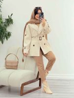 بارانی چهاردکمه تیارا کد 5788 - تصویر 8