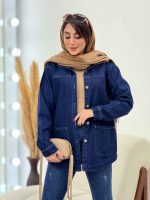 مانتو جین برش دار دلانا کد 5838 - تصویر 5
