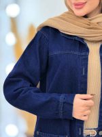 مانتو جین برش دار دلانا کد 5838 - تصویر 9