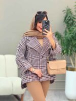 پالتو چهارخونه فروغ کد 5845 - تصویر 33