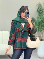 پالتو چهارخونه فروغ کد 5845 - تصویر 24