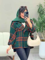 پالتو چهارخونه فروغ کد 5845 - تصویر 18