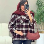 پالتو چهارخونه فروغ کد 5845